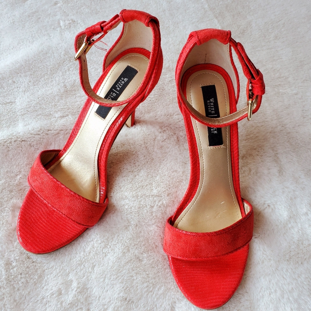 WHBM Blood Orange Heels